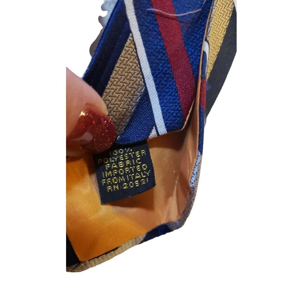 Vintage 70s Textured Polyester JcPenny Retro Geometric Tie Necktie Star‎ Wars